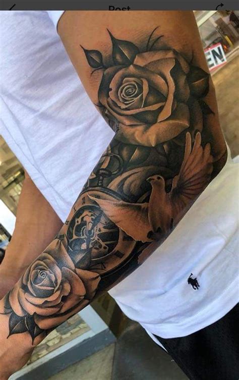 Sleeve Tattoo Sleeve Designs Forarm Tattoos Rose Tattoo Sleeve