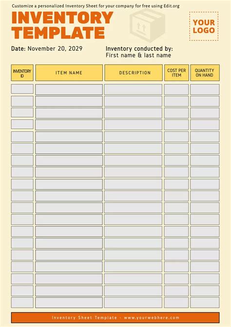 Create Free Inventory Tracking Spreadsheets