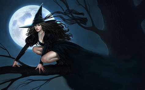Download Dark Fantasy Witch Hd Wallpaper By Aly Fell