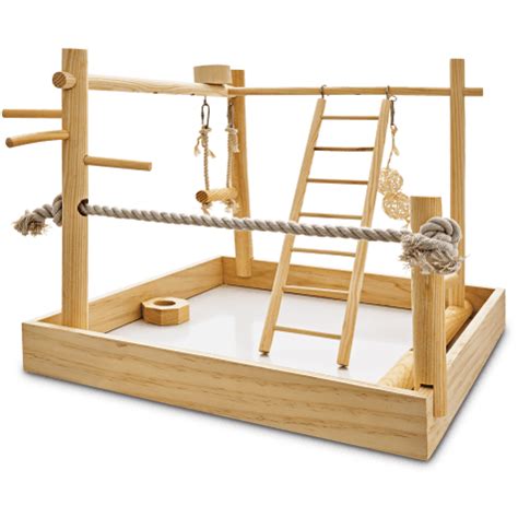 Simple knots can help make a mesh work ladder. You & Me 3-in-1 Playground for Birds, 15 in 2020 | Diy bird toys, Homemade bird toys, Bird toys