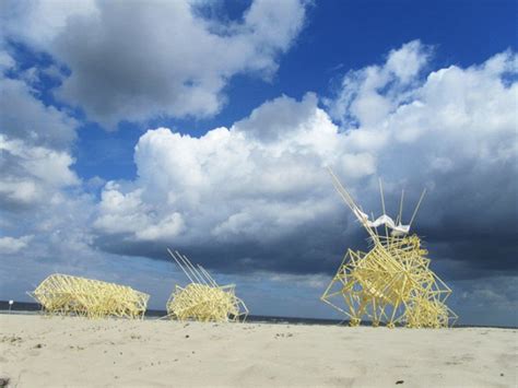 Strandbeest Sculptures By Theo Jansen Are Giant Kinetic Art Pieces