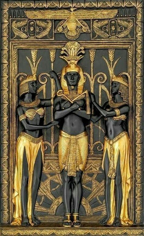 egyptian art in black and gold egyptian artifacts egyptian symbols egyptian mythology