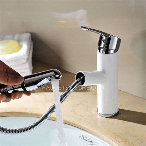 — choose a quantity of pfister pull out bathroom faucet. Classical White Painting Copper Bathroom Sink Faucet With ...