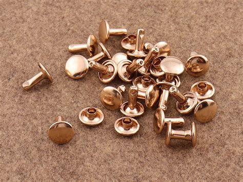 108mm Gold Rivets Metal Button Double Capped Rivets Double Etsy