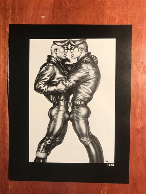 Art Page Print From Tom Of Finland Book Retrospective Leather