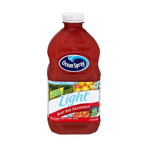 Ocean Spray Ruby Red Light 50 Grapefruit Juice 64 Fl Oz From Safeway