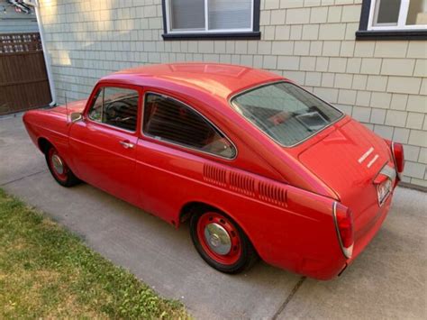1970 Volkswagen Type 3 Hatchback Red Rwd Automatic Fastback Classic