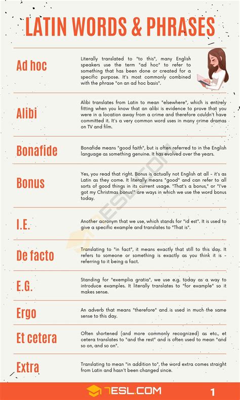 Latin Words Common Latin Words And Phrases Used In Daily