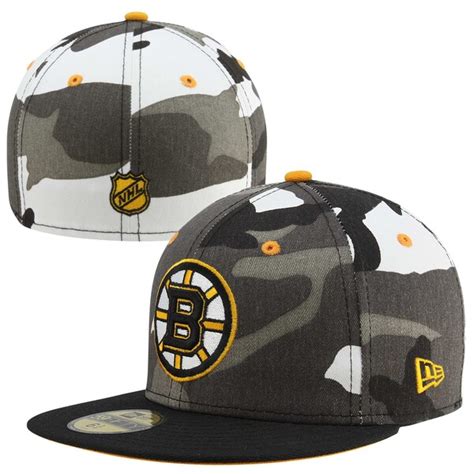 New Era Boston Bruins Urban Camo 59fifty Fitted Hat Blackwhite