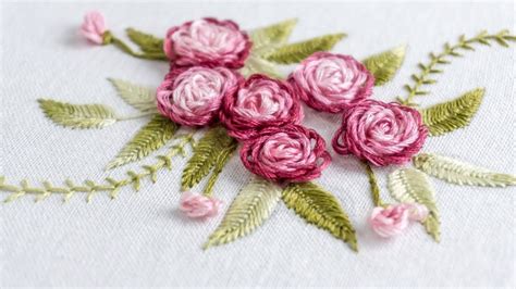 Hand Embroidery Stitch Your Flower Patterns With Handiworks Youtube