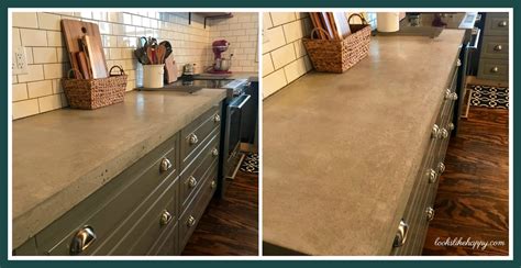 Weekend Project: DIY Concrete Countertops – Looks Like happy