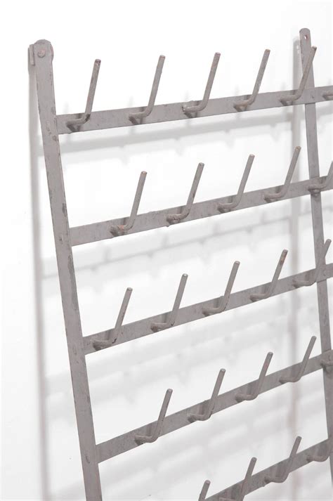 Whitmor wall mounted drying rack. French Wall Mounted Wine Bottle Drying Rack For Sale at ...