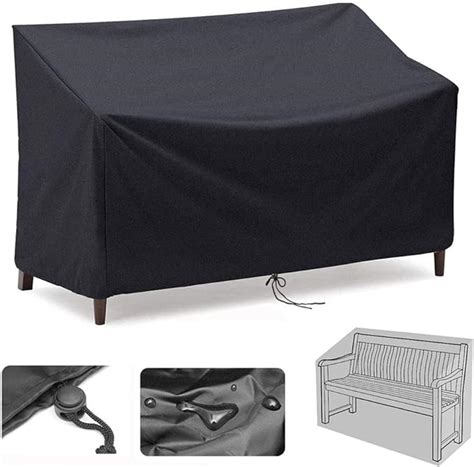 2 Seat Garden Bench Covers 600d Oxford Fabric Outdoor Patio Bench Seat