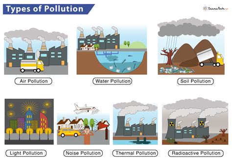 Pollution Types Causes And Effects Part Two Mind Map