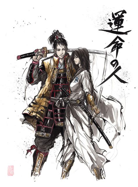 Samurai Warrior Couple Soul Mates By Mycks On Deviantart