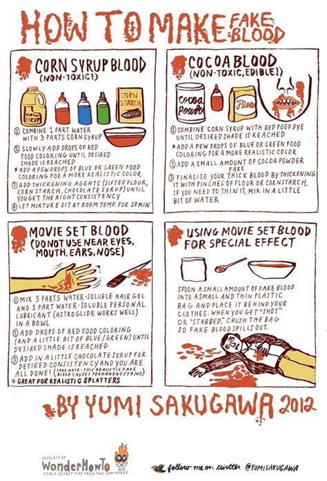 You also want a laminator that laminates hot, not cold. Easy DIY Fake Blood - So Realistic & Great For Anything ...