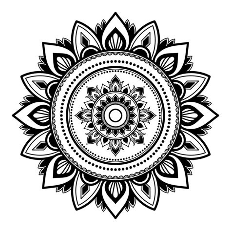 mandala pattern design with hand drawn 3098903 vector art at vecteezy