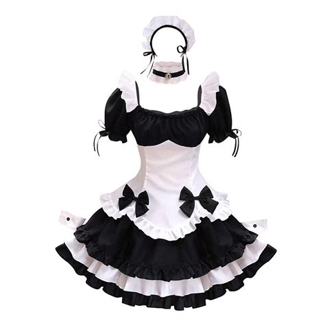 buy toppu french maid fancy dress set anime cosplay costume french maid outfit halloween womens