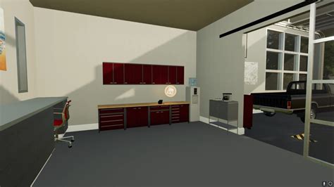 Modern Garage With Workshop Function V10 Fs19 Mod
