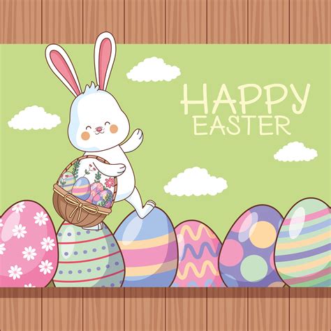 Happy Easter Card 656055 Vector Art At Vecteezy