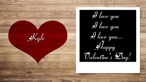Kyle Greetings Cards For Valentines Day