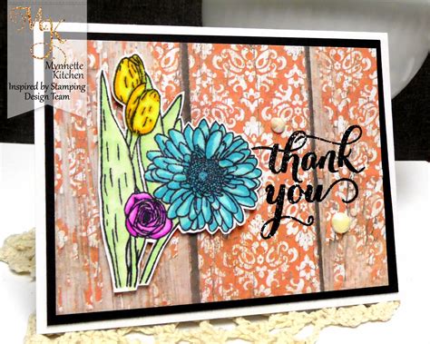 On A Stampage Inspired By Stamping Thank You Bouquet