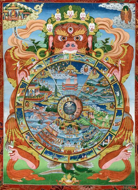 Buddhistic Wheel Of Life Sidpai Khorlo Photo Jens Kirkeby Buddism