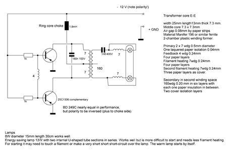 Fluorescent Light Driver Circuit And Project