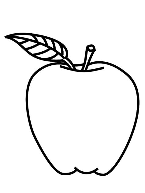 Outline picture of custard apple : kolorowanka jabłko | ladnekolorowanki.pl