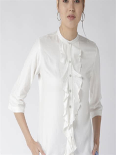 Buy Style Quotient Women White Classic Regular Fit Solid Casual Shirt