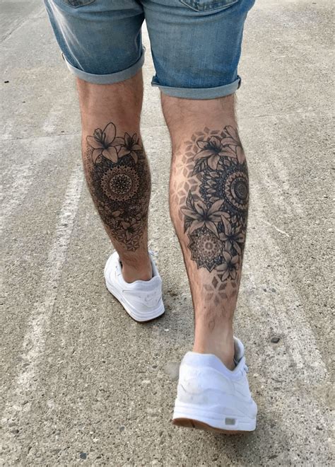 Calve Tattoo Calf Sleeve Tattoo Leg Tattoo Men Leg Tattoos Sleeve