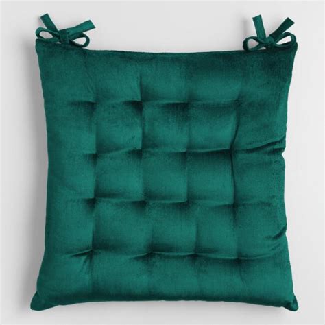 Teal Green Velvet Chair Cushion - v1 | Green velvet chair, Velvet chair