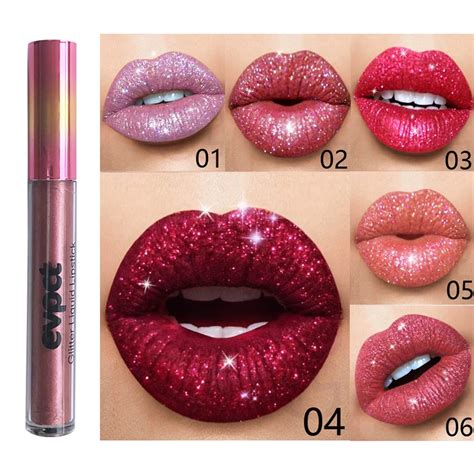 Sexy Diamond Sparkle Lipstick Lip Makeup Kyliejenner Glitter Lipstick Long Lasting Waterproof