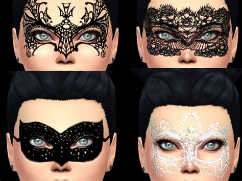 Chic Elegant Mask Face For Your Sims Female Found In Tsr Category Sims