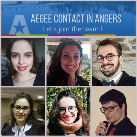 Meet The New Aegee Contact In Angers “we Are European” Aegee Golden