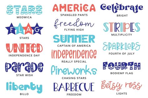 Cheap And Free 4th Of July Fonts For Cutting Machines Hey Lets Make