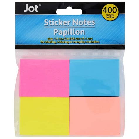 Three Different Colored Sticky Notes On A White Background With The