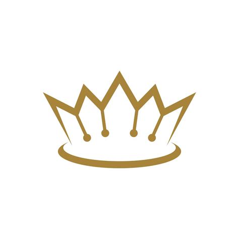 Gold Royal Crown Logo Template Illustration Design Vector Eps 10