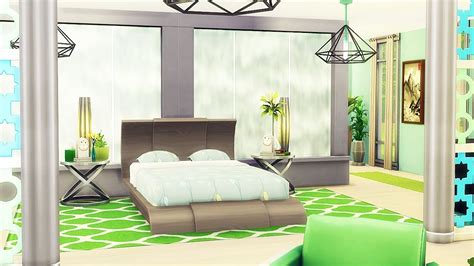 The Sims 4 Build Bright And Modern Bedroom Youtube
