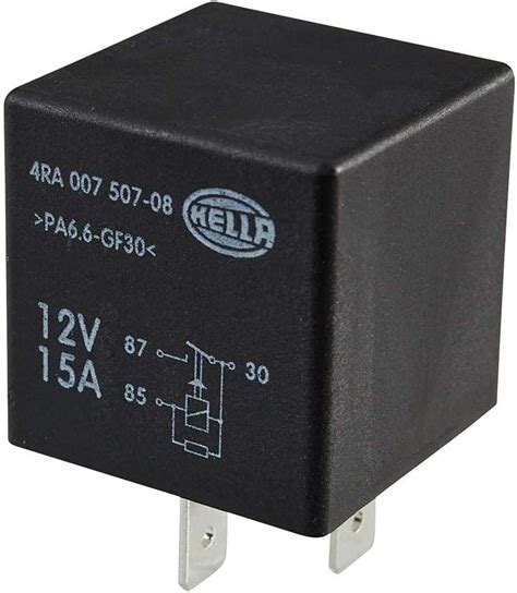 Hella 4ra 007 507 081 Relay Main Current 12v 4 Pin Connector