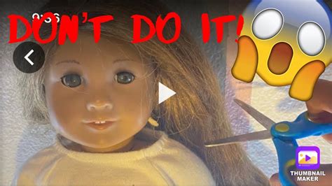 Fixing My American Girl Dolls Messy Hair Youtube