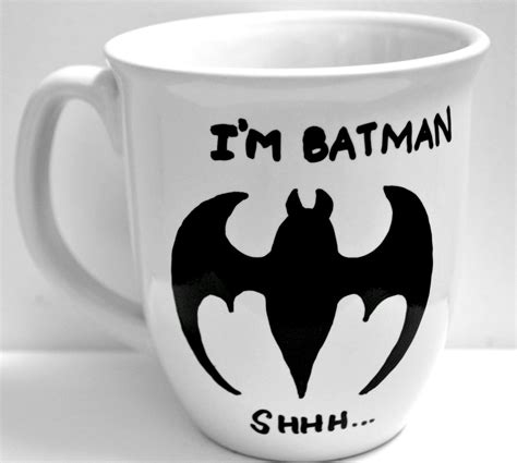 From the episode nothing to fear from batman: I am Batman Shh Quote Coffee Mug For Sheldon and Batman | Etsy