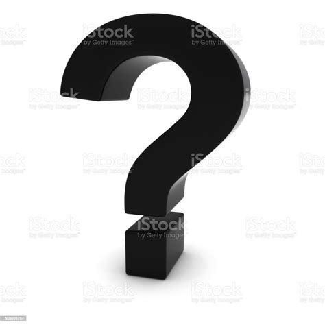 Black 3d Question Mark Isolated On White Stock Photo Download Image