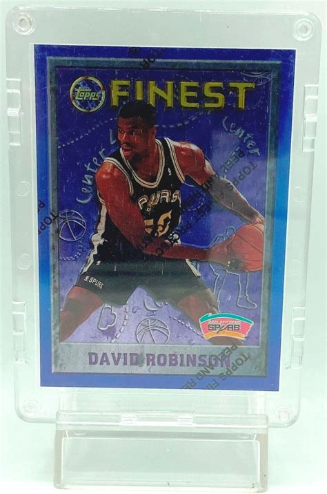 Vintage 1996 Topps Finest Holochrome Skin Protector David Robinson