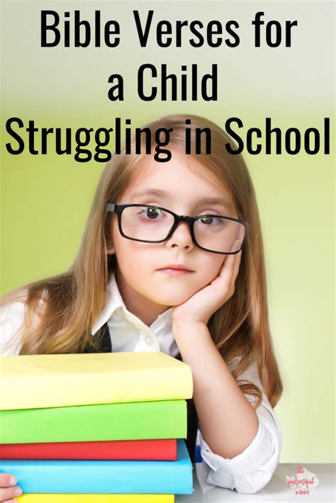 20 Bible Verses For A Child Struggling In School The Purposeful Mom