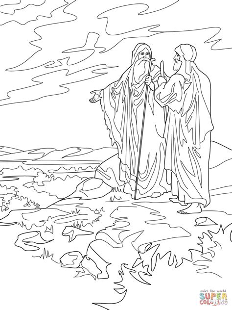 Abraham and sarah with isaac. Abraham and Lot Part Ways coloring page | Free Printable ...