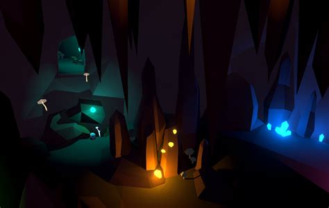 Low Poly Cave Environment