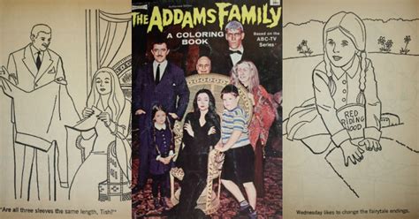 Addams, the iconic creepy last name popularized by 'the addams family' franchise. Witty and macabre Addams Family coloring book from 1965 ...