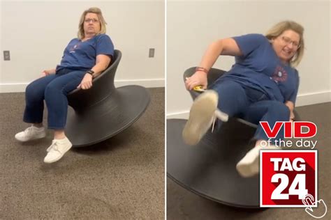 Viral Video Of The Day For October 5 2023 Womans Spun Chair Ride