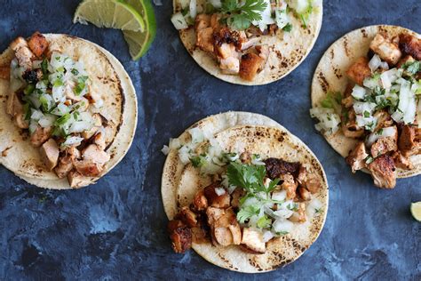 The same tasty mexican dish with half the fat of standard tacos. Mexican Chicken Street Tacos — Cooking with Cocktail Rings